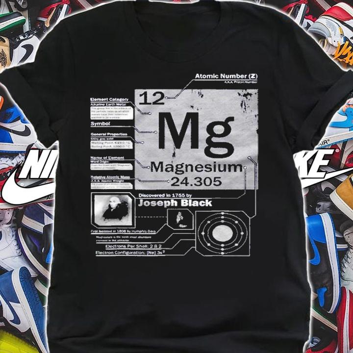 Magnesium (Mg) Element Atomic Number 12 Science Shirt shirt