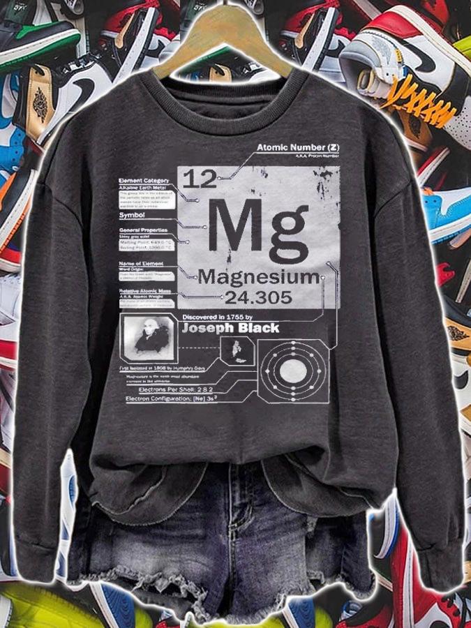 Magnesium (Mg) Element Atomic Number 12 Science Shirt sweatshirt