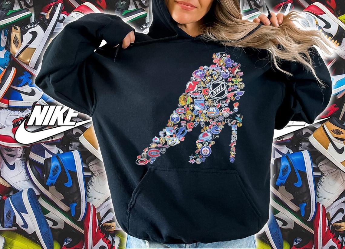 NHL all team logo shirt hoodie
