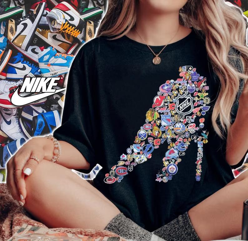 NHL all team logo shirt woman shirt