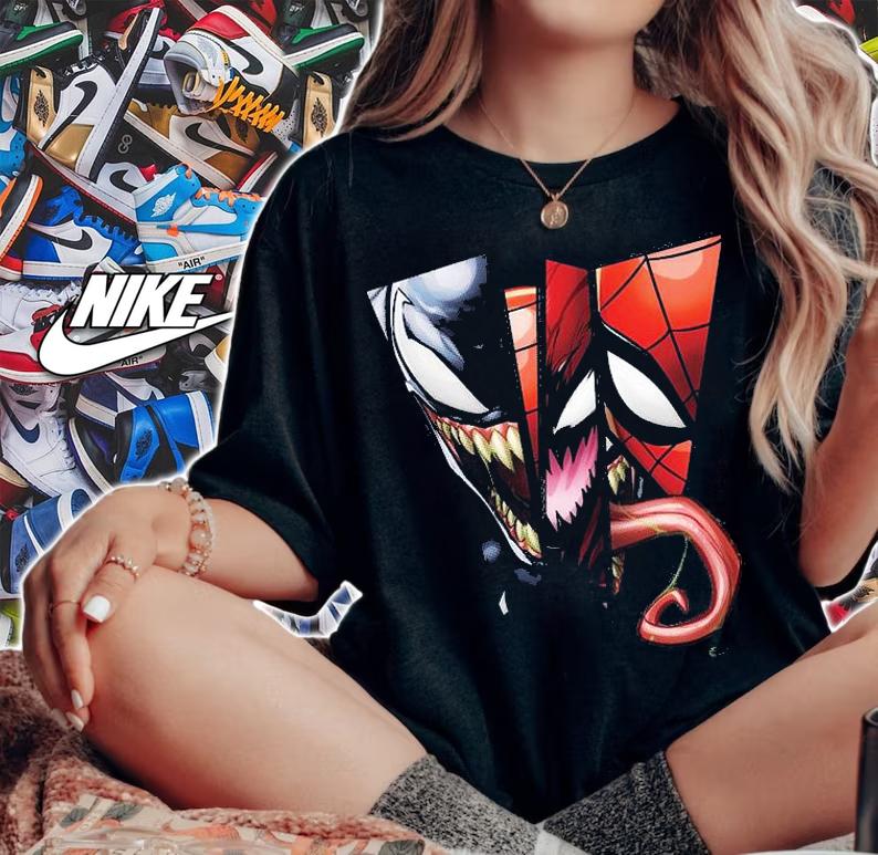 Spider-Man Venom, Carnage, & Spider Man T-Shirt woman shirt