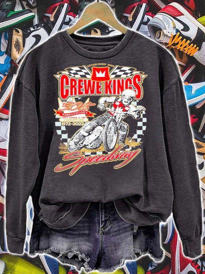 Crewe Kings 50th Anniversary DIV 2 League And Cup Champions 1972-2022 Speedway Shirt