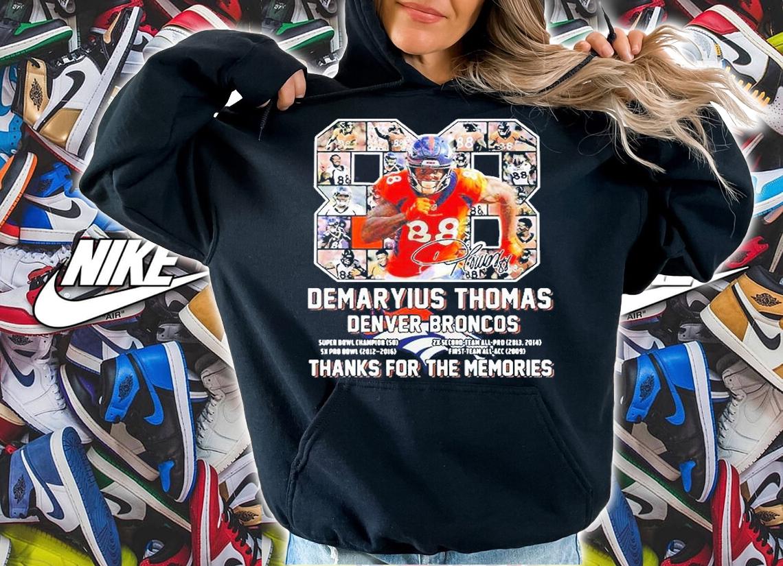 Demaryius Thomas Denver Broncos Thank You For The Memories NFL Football Player Graphic T-Shirt