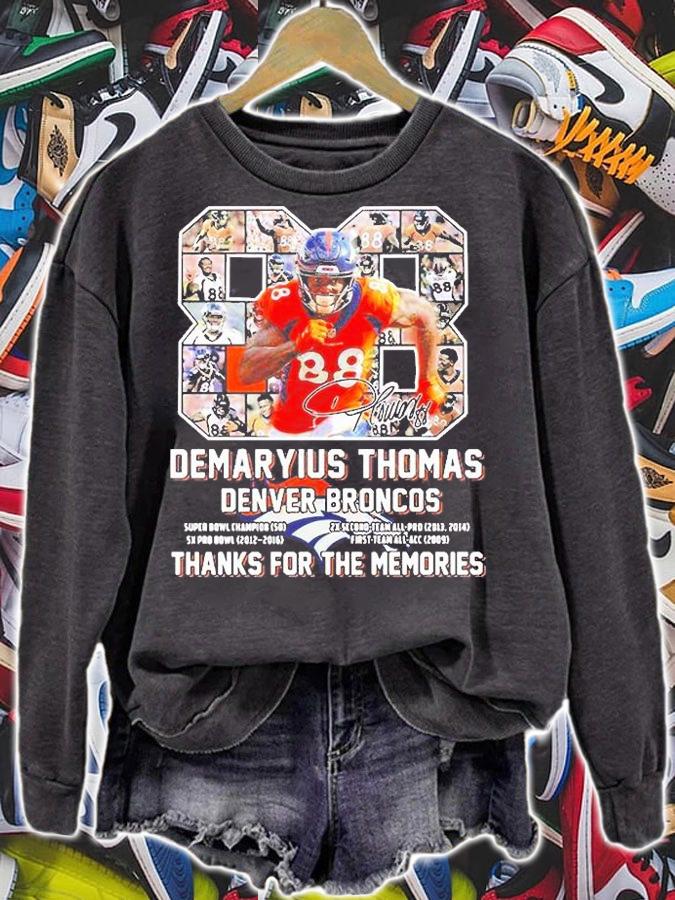 Demaryius Thomas Denver Broncos Thank You For The Memories NFL Football Player Graphic T-Shirt