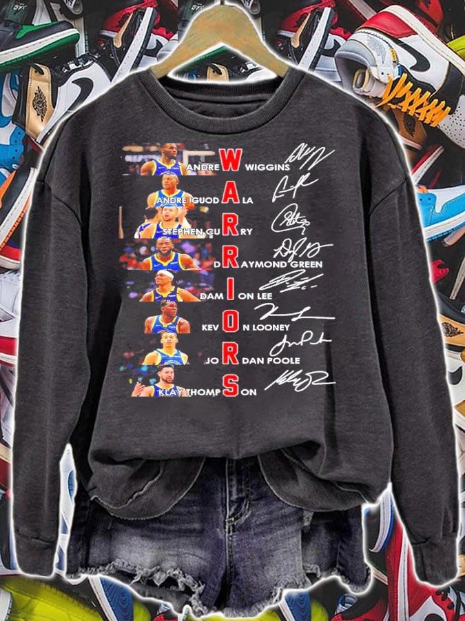 Golden State Warriors Team Player Basketball Signatures Shirt sweatshirt