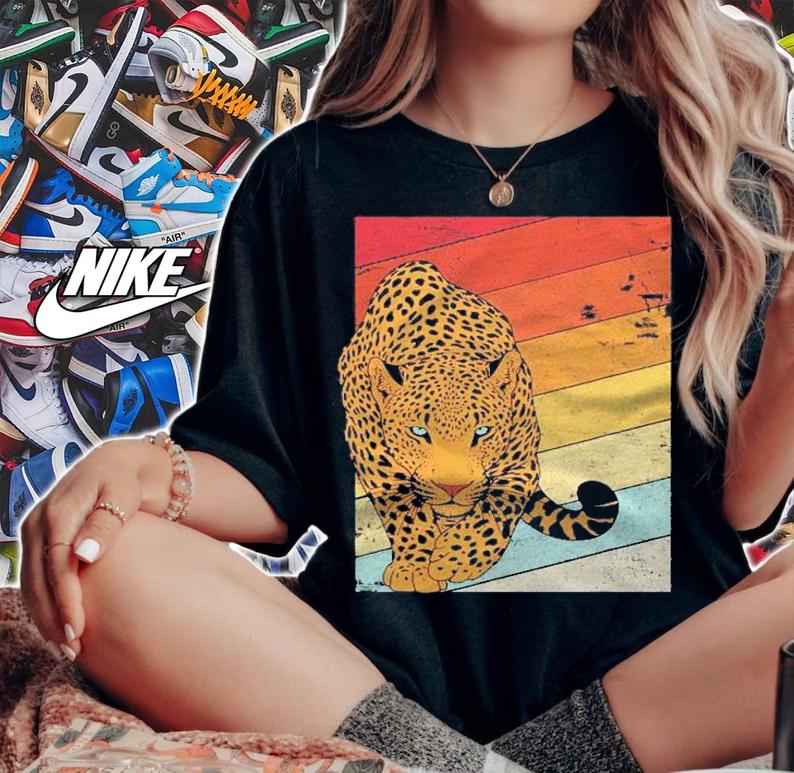 Leopard Shirt Vintage Retro Style Shirt woman shirt