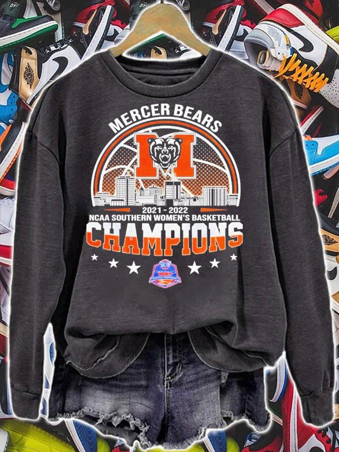 Mercer Bears NCAA Southern Women's Basketball 2021-2022 Champions Shirt sweatshirt