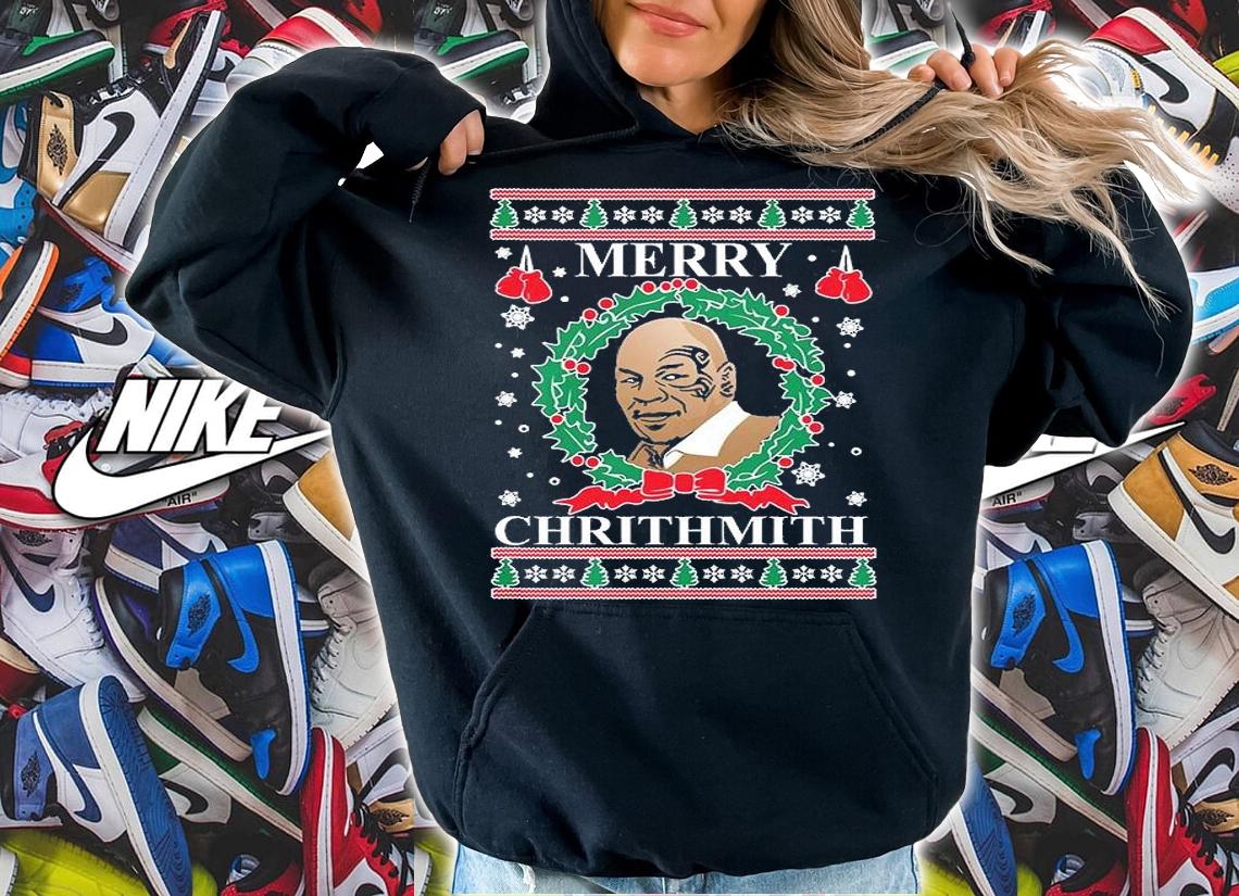 Mike Tyson Merry Chrithmith Ugly Christmas T-Shirt