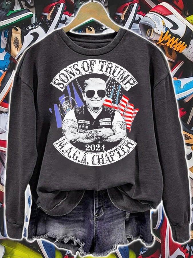 Sons of Trump Maga Chapter 2024 Vintage T-Shirt sweatshirt