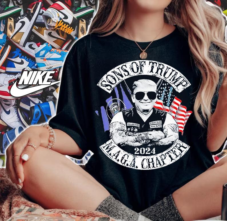 Sons of Trump Maga Chapter 2024 Vintage T-Shirt woman shirt