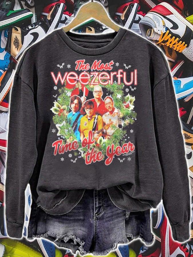 The Most Weezerful Time Of The Year Christmas Album Alt Rock Shirt sweatshirt