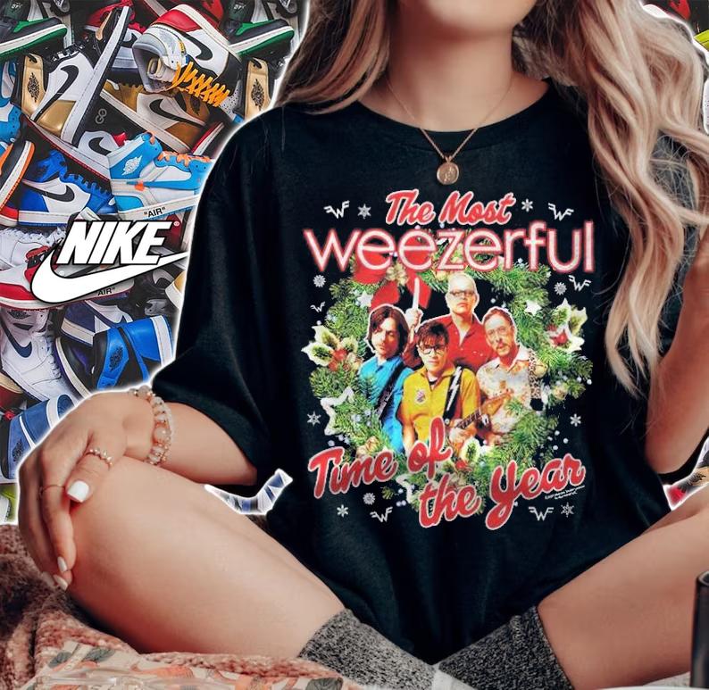 The Most Weezerful Time Of The Year Christmas Album Alt Rock Shirt woman shirt