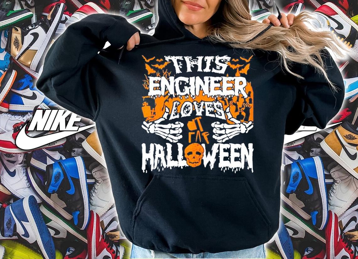 This Engineer Loves Halloween Funny Engineering Techie T-Shir t-shirt