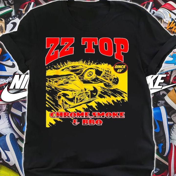 ZZ Top Chrome Smoke And BBQ Shirt shirt