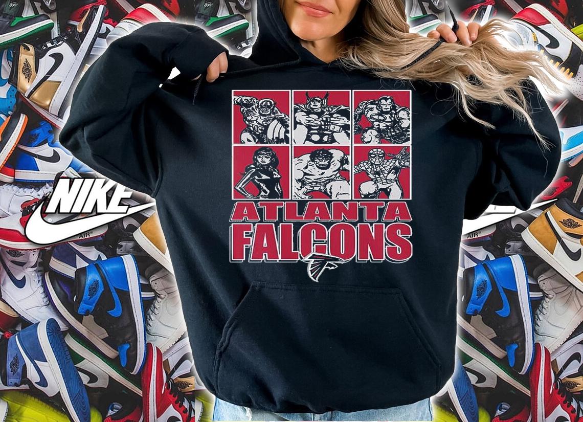 Atlanta Falcons Disney Marvel Avengers Line-Up shirt hoodie