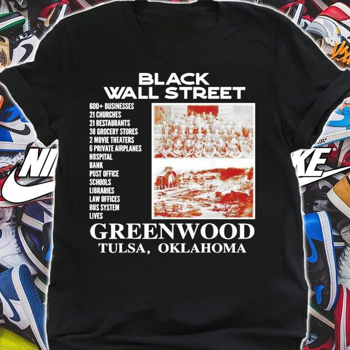 Black wall street greenwood Tulsa Oklahoma shirt