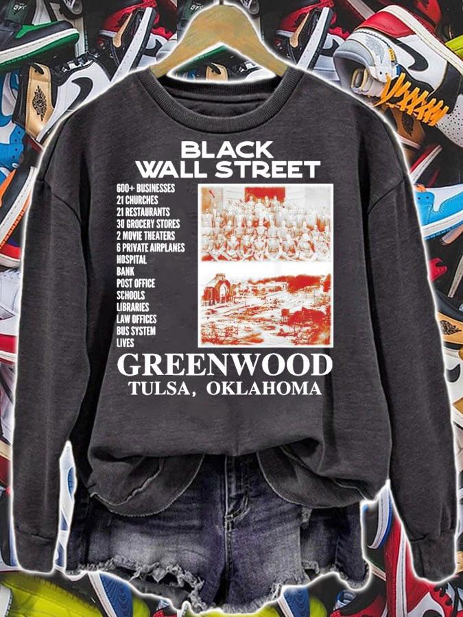 Black wall street greenwood Tulsa Oklahoma shirt