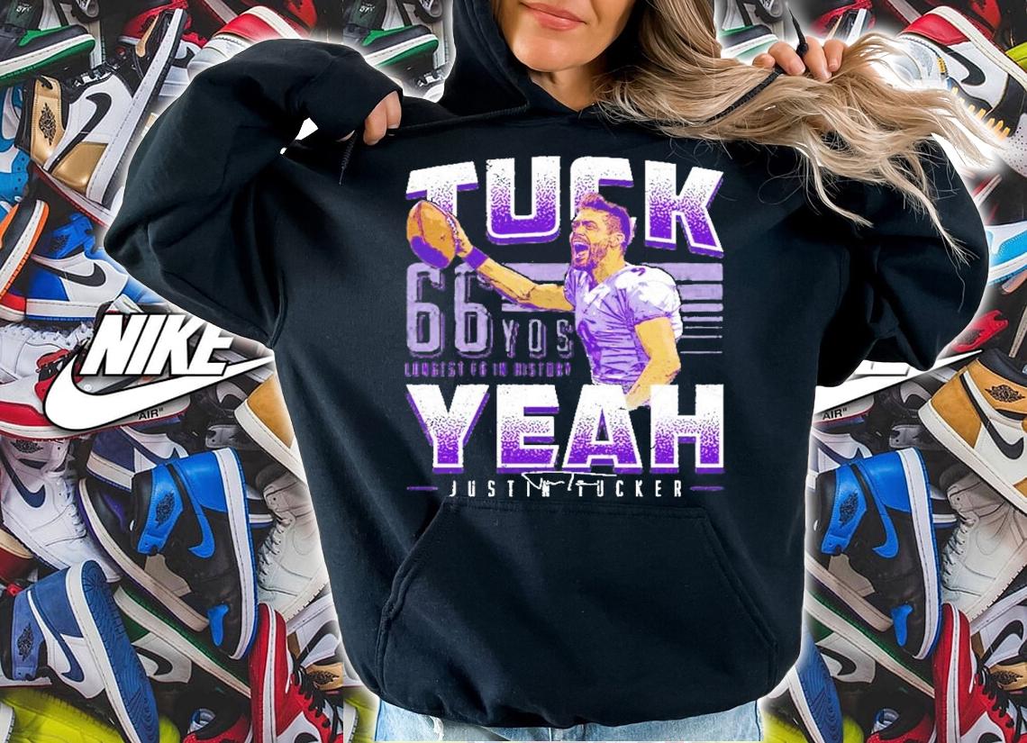 Justin Tucker Tuck Yeah WHT signature Shirt