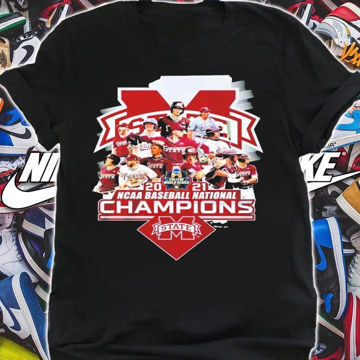 Mississippi State Bulldogs 2021 NCAA baseball National Champions shirt