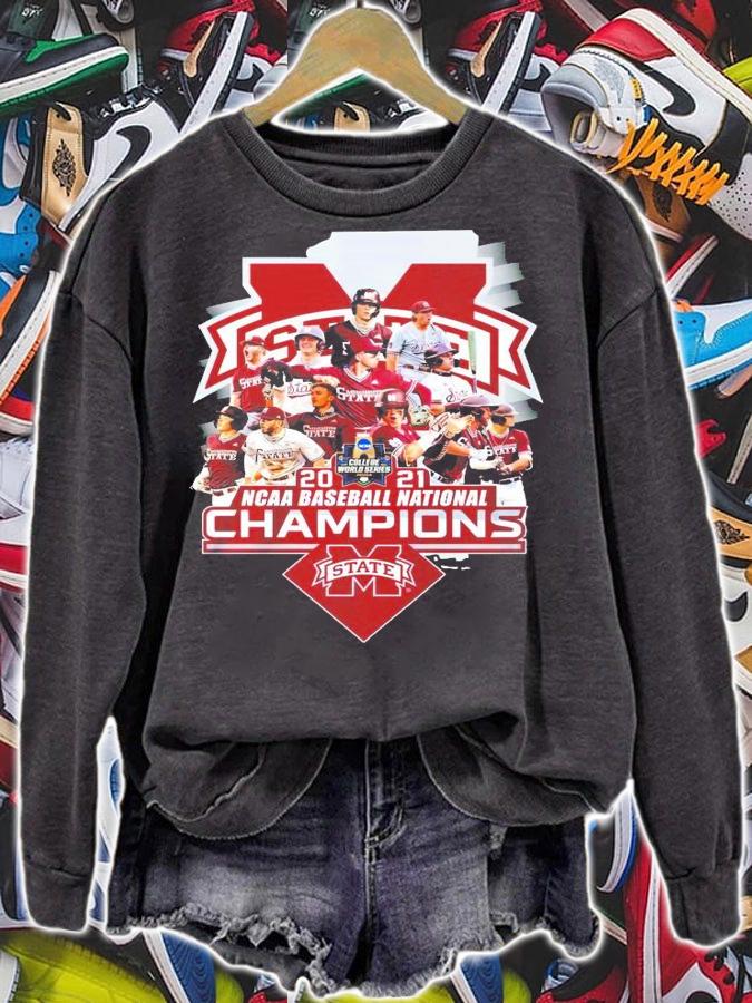 Mississippi State Bulldogs 2021 NCAA baseball National Champions shirt