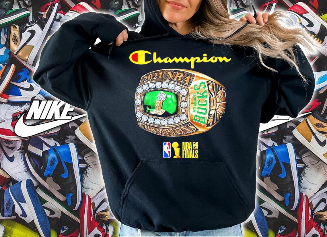 Official Champion 2021 NBA Milwaukee Bucks shirt hoodie