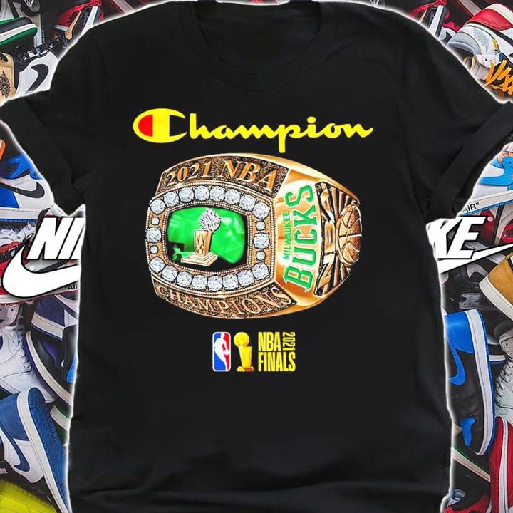 Official Champion 2021 NBA Milwaukee Bucks shirt shirt