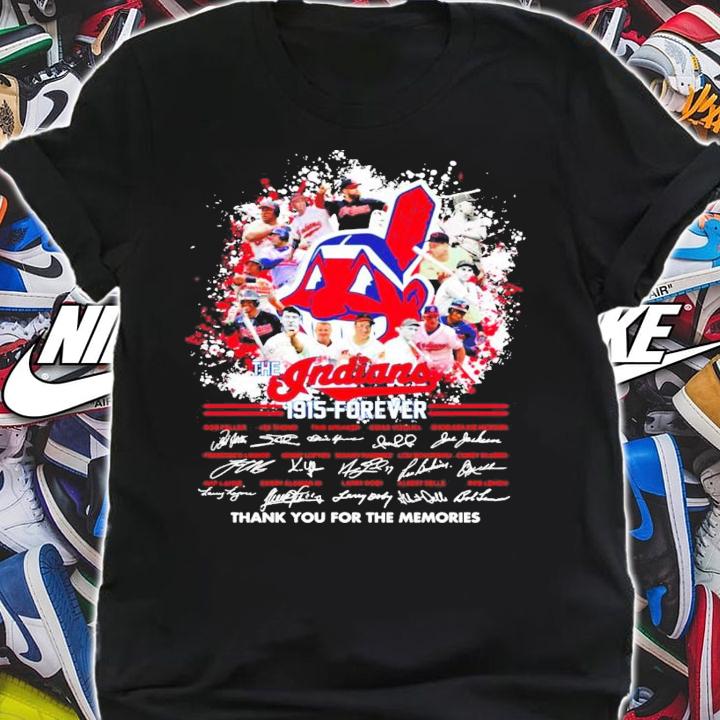 The Indians 1915 forever signatures thank you for the memories shirt shirt