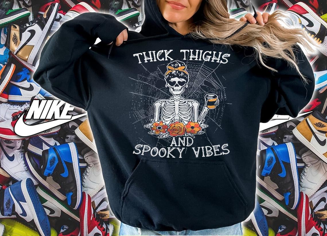 Thick Thighs And Spooky Vibes For A Thick Thighs Witch Vibes Shirt