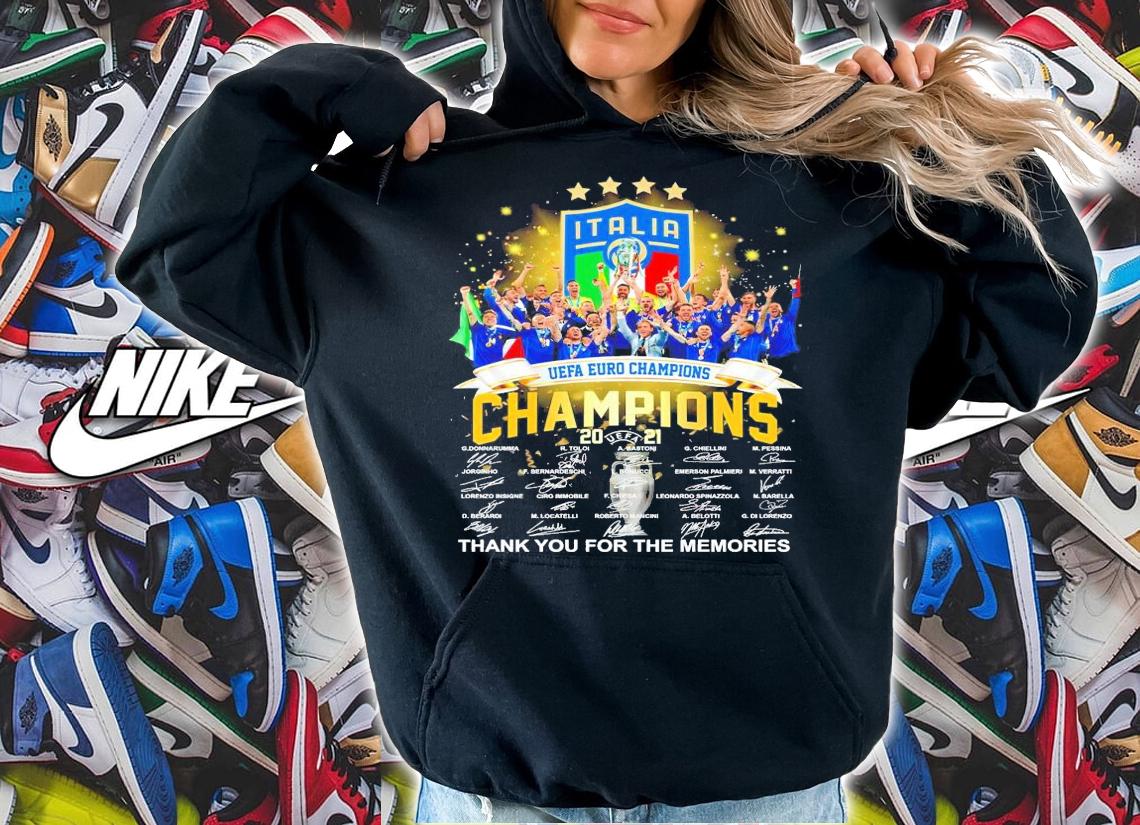 Win Italia Champions 2021 signatures shirt hoodie