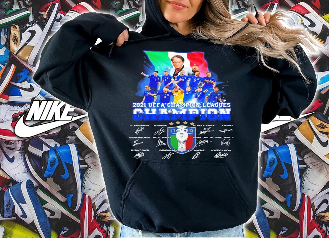 2021 UEFA Champion Leagues Champion signatures shirt hoodie