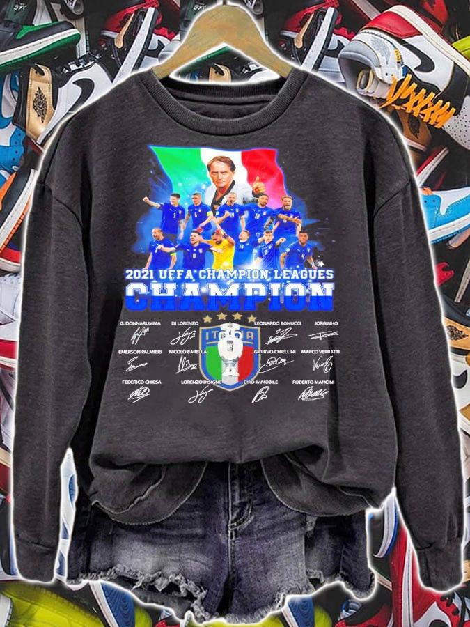 2021 UEFA Champion Leagues Champion signatures shirt sweatshirt