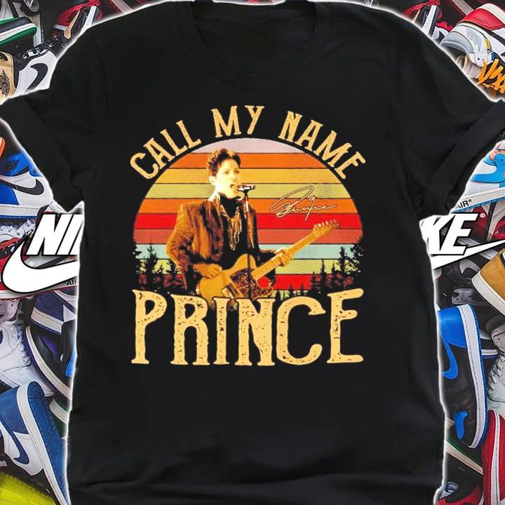 Call my name prince vintage shirt shirt