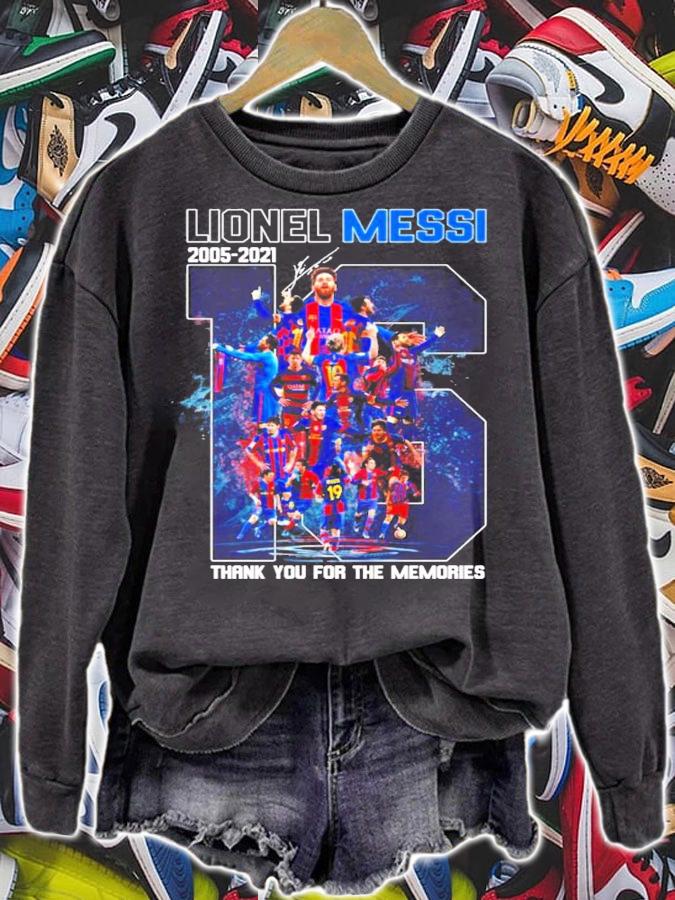 Lionel Messi 2005-2021 thank you for the memories signature shirt sweatshirt