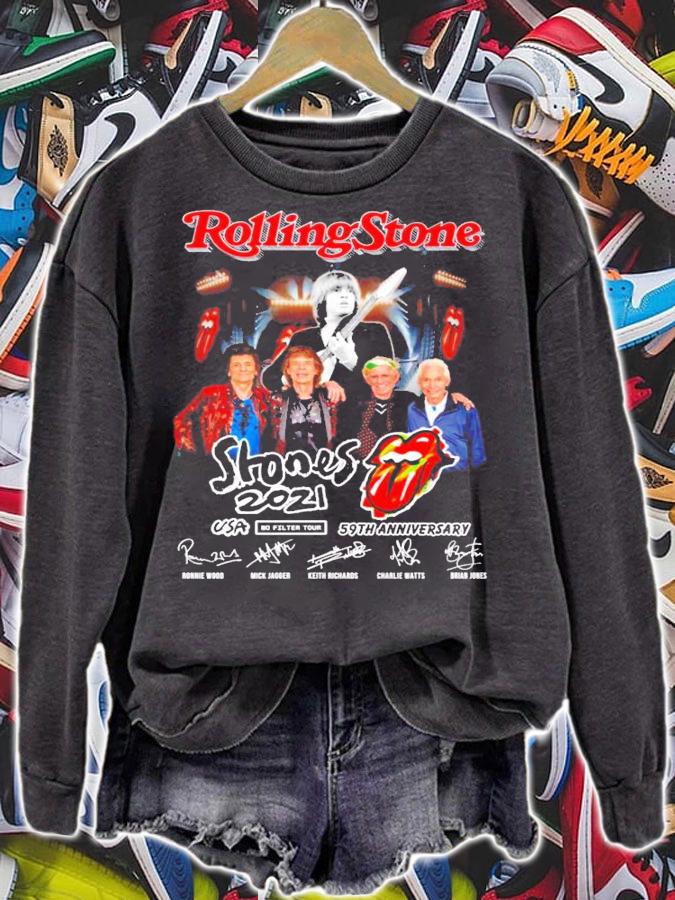 Rolling Stone 2021 USA 59th anniversary signatures shirt sweatshirt