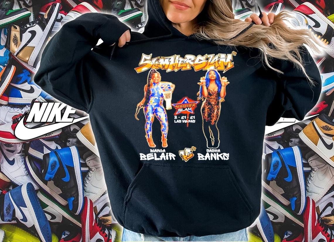 SummerSlam 2021 Bianca Belair vs Sasha Banks Match shirt hoodie