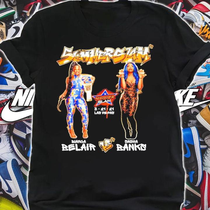 SummerSlam 2021 Bianca Belair vs Sasha Banks Match shirt shirt