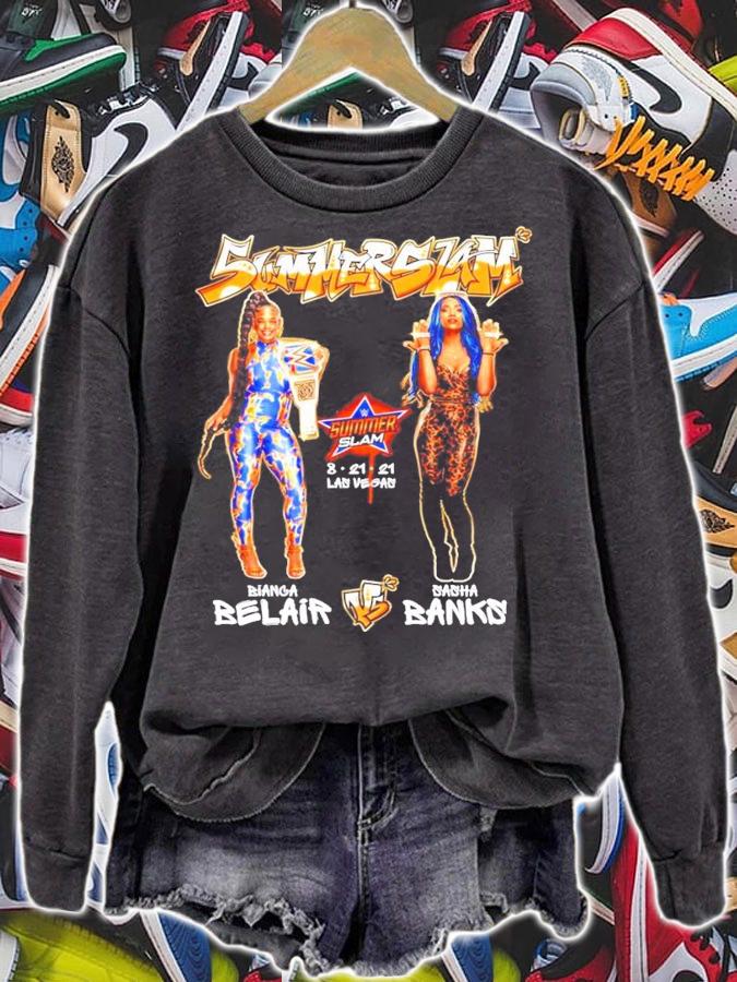 SummerSlam 2021 Bianca Belair vs Sasha Banks Match shirt sweatshirt