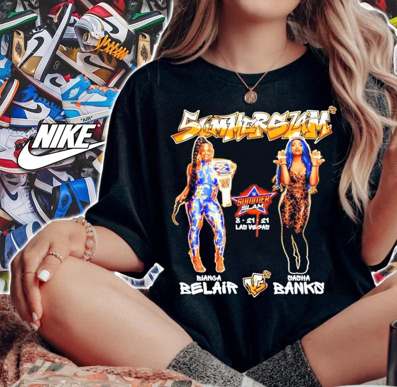 SummerSlam 2021 Bianca Belair vs Sasha Banks Match shirt woman shirt