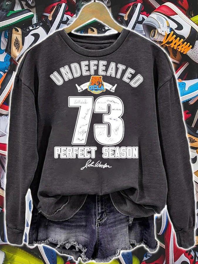 Undefeated UCLA Bruins 73 perfect season signature t-shirt sweatshirt