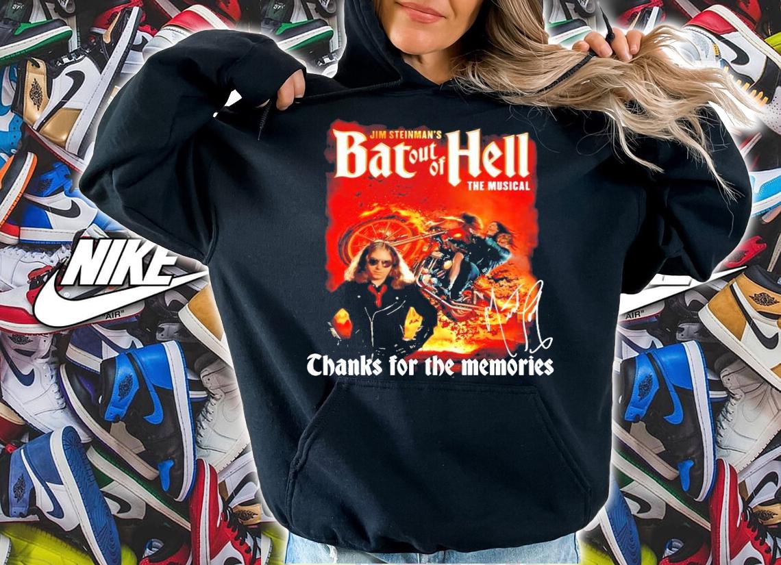 Jim Steinman's Bat out of Hell the musical signature shirt hoodie