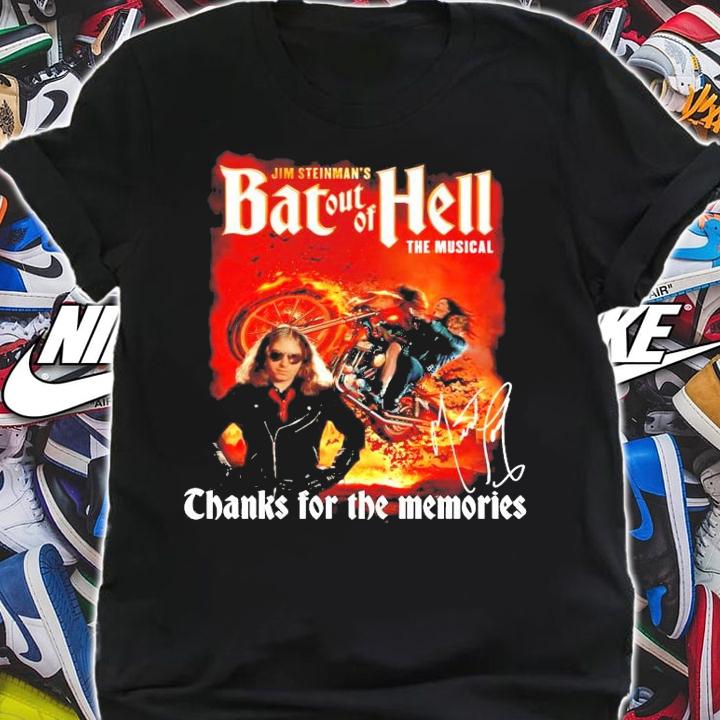 Jim Steinman's Bat out of Hell the musical signature shirt shirt