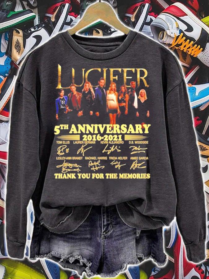 Lucifer 5th anniversary 2016-2021 thank you for the memories shirt sweatshirt