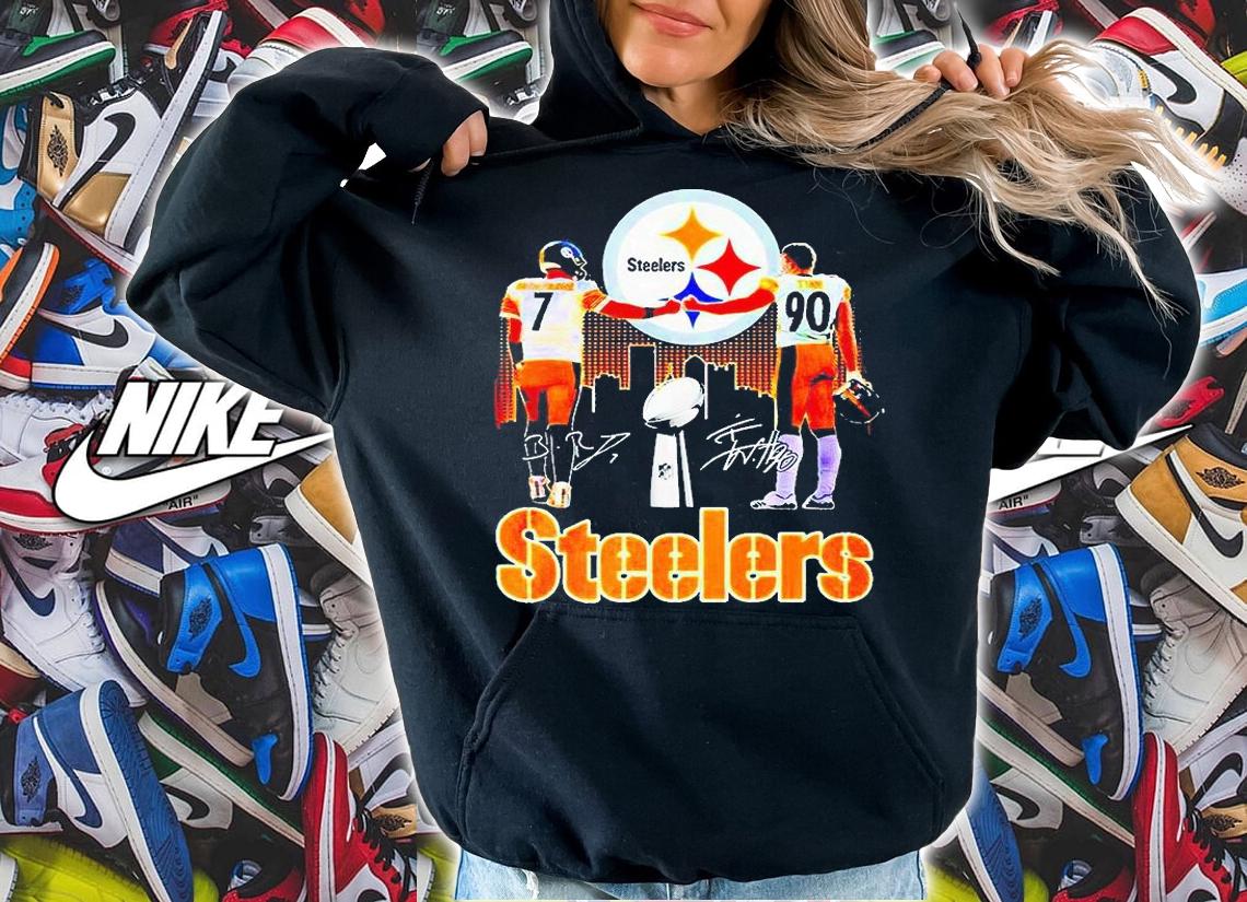 Pittsburgh Steelers Ben Roethlisberger and T. J. Watt signatures T-shirt hoodie