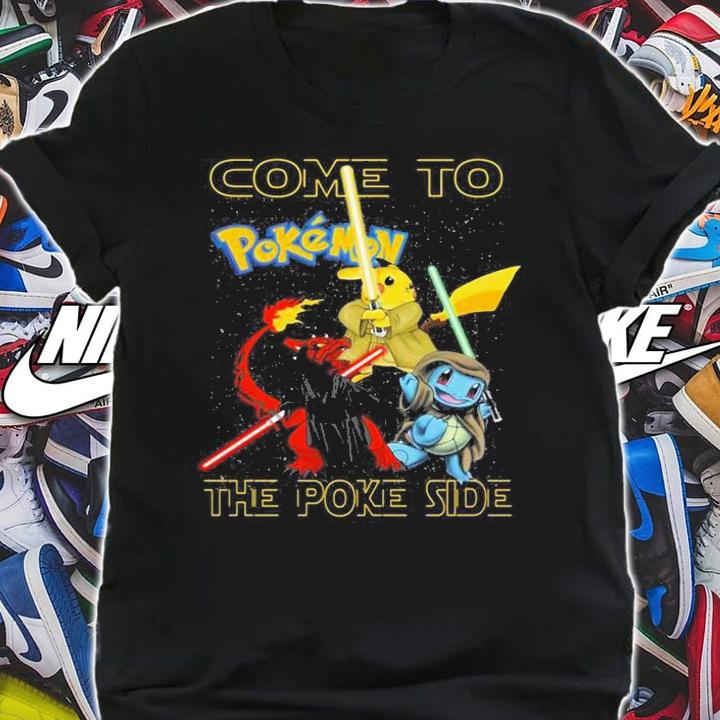 Pokemon Come Poke Side Star Wars t-shirt shirt