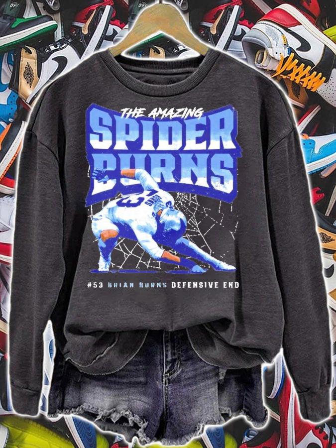 The Amazing Spider Burns 53 Brian Burns Defensive End shirt sweatshirt