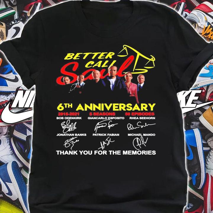 Better Call Saul 6th anniversary signatures shirt
