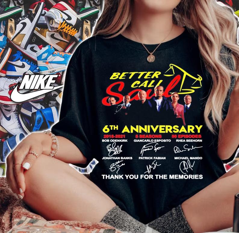 Better Call Saul 6th anniversary signatures shirt