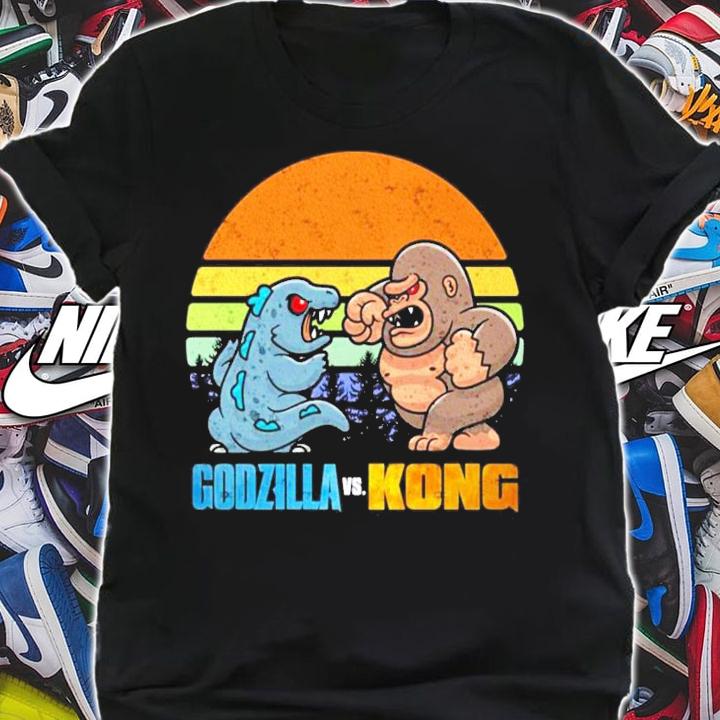 Godzilla vs. Kong chibi vintage shirt shirt