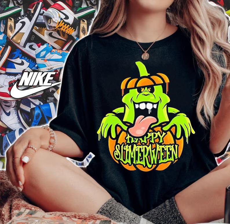 Happy Slimerween Halloween T-shirt woman shirt