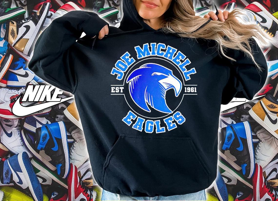 Joe Michell school Eagles est 1961 T-shirt hoodie